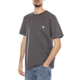 S/S CHASE T-SHIRT PORPHYRY / GOLD - Camiseta Cuello Redondo Hombre CARHARTT WIP