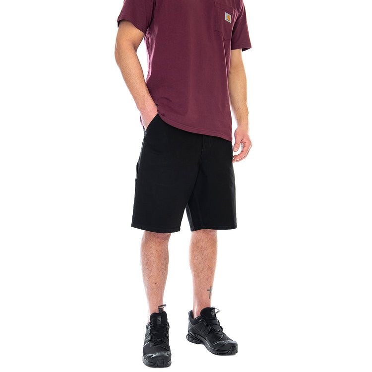 SINGLE KNEE SHORT BLACK - Bermuda Uomo Neri I027942 8902 CARHARTT WIP 