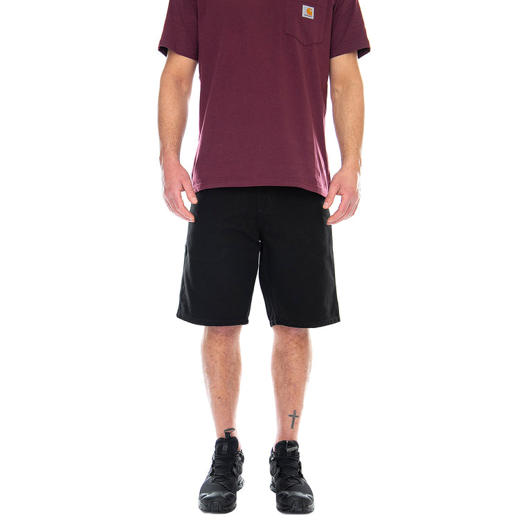 SINGLE KNEE SHORT BLACK - Bermuda Uomo Neri I027942 8902 CARHARTT WIP 