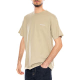 S/S Script Embroidery T-Shirt Barchan / White - Camiseta Cuello Redondo Hombre Verde  Hombre CARHARTT WIP