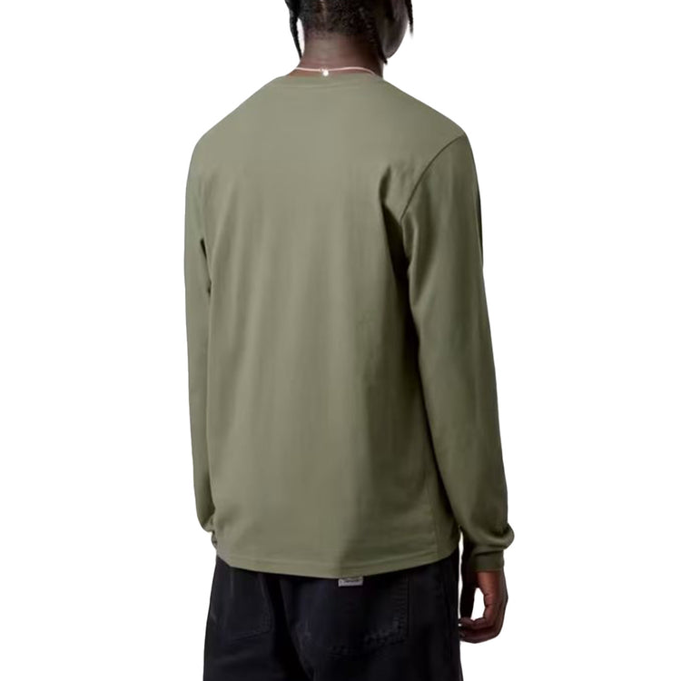 L/S POCKET T-SHIRT LEAF - Maglietta Girocollo Maniche Lunghe Uomo Verde I030437 11XX CARHARTT WIP 