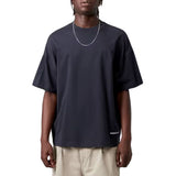 S/S LINK SCRIPT T-SHIRT DARK NAVY / WHITE - Camiseta Cuello Redondo Hombre Azul Hombre CARHARTT WIP