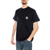 S/S Pocket Heart T-Shirt Black / Black - Camiseta Cuello Redondo Hombre Negro CARHARTT WIP