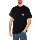 S/S POCKET HEART T-SHIRT - Camiseta Cuello Redondo Hombre Negro CARHARTT WIP