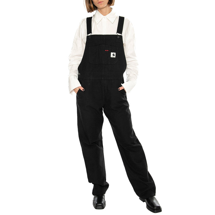 W' BIB OVERALL STRAIGHT BLACK - Salopette Donna Nera I032965 8902 CARHARTT WIP 