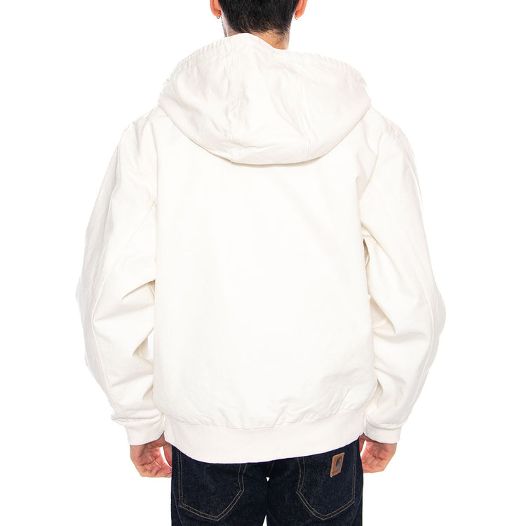 OG Active Jacket Wax - Giacca con Cappuccio e Zip Uomo Bianca I034311 D602 CARHARTT WIP 