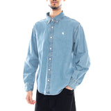 L/S Lucas Shirt - Camisa Hombre Azul Hombre CARHARTT WIP