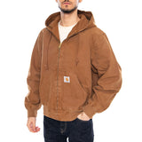 OG Active Jacket Hemilton Brown - Chaqueta con Capucha y Cremallera Hombre Marrón Hombre CARHARTT WIP