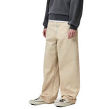 W' BRANDON PANT BLUE, SAND BLEACHED - Pantalones Anchos Mujer Beige Mujer CARHARTT WIP