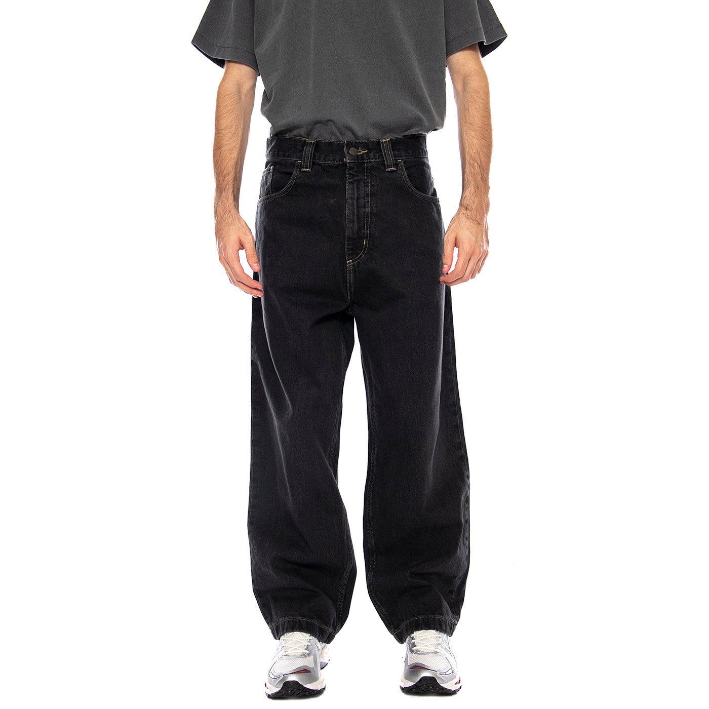 Brandon Pant Jeans Black Stone Washed - Pantaloni Uomo Neri I035893 8906 CARHARTT WIP 