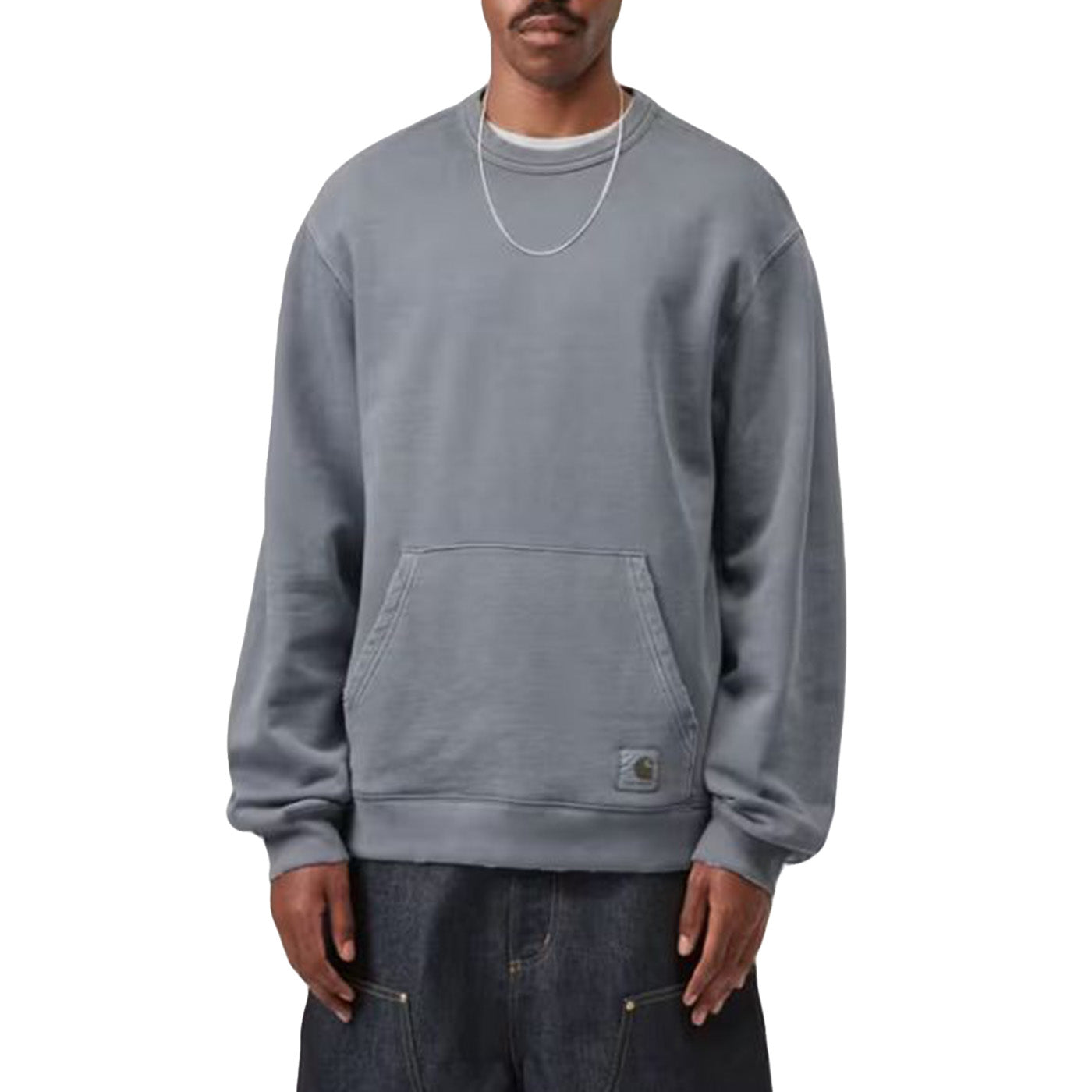 TORION SWEAT OFFICE BLUE - Felpa Girocollo Uomo Blu I036054 3GBB7 CARHARTT WIP 
