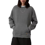TORION SWEAT BLACK / GRIND WASH - Crewneck Sudadera Hombre Negra Washed Hombre CARHARTT WIP