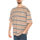 S/S Zane T-Shirt Zane Stripe, Peanut - Camiseta Cuello Redondo Hombre Multicolor Hombre CARHARTT WIP