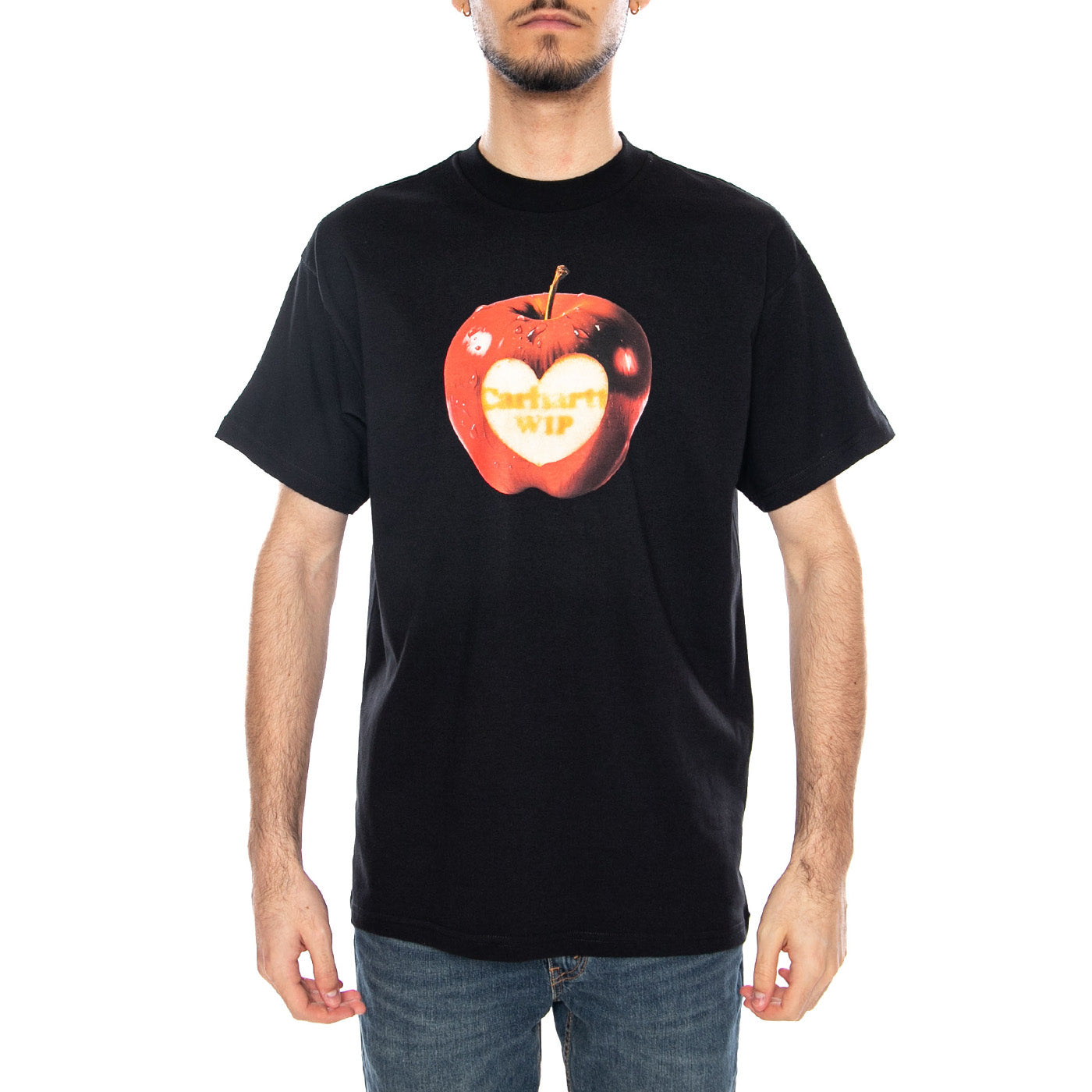 S/S Spoiled T-Shirt Black - Maglietta Girocollo Uomo Nera I036260 89XX CARHARTT WIP 
