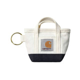 Mini Tote Bag Keychain Natural / Blue - Llavero Blanco ACCESORIOS CARHARTT WIP