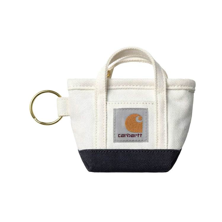 Mini Tote Bag Keychain Natural / Blue - Portachiavi Bianco I036418 2PIXX CARHARTT WIP 