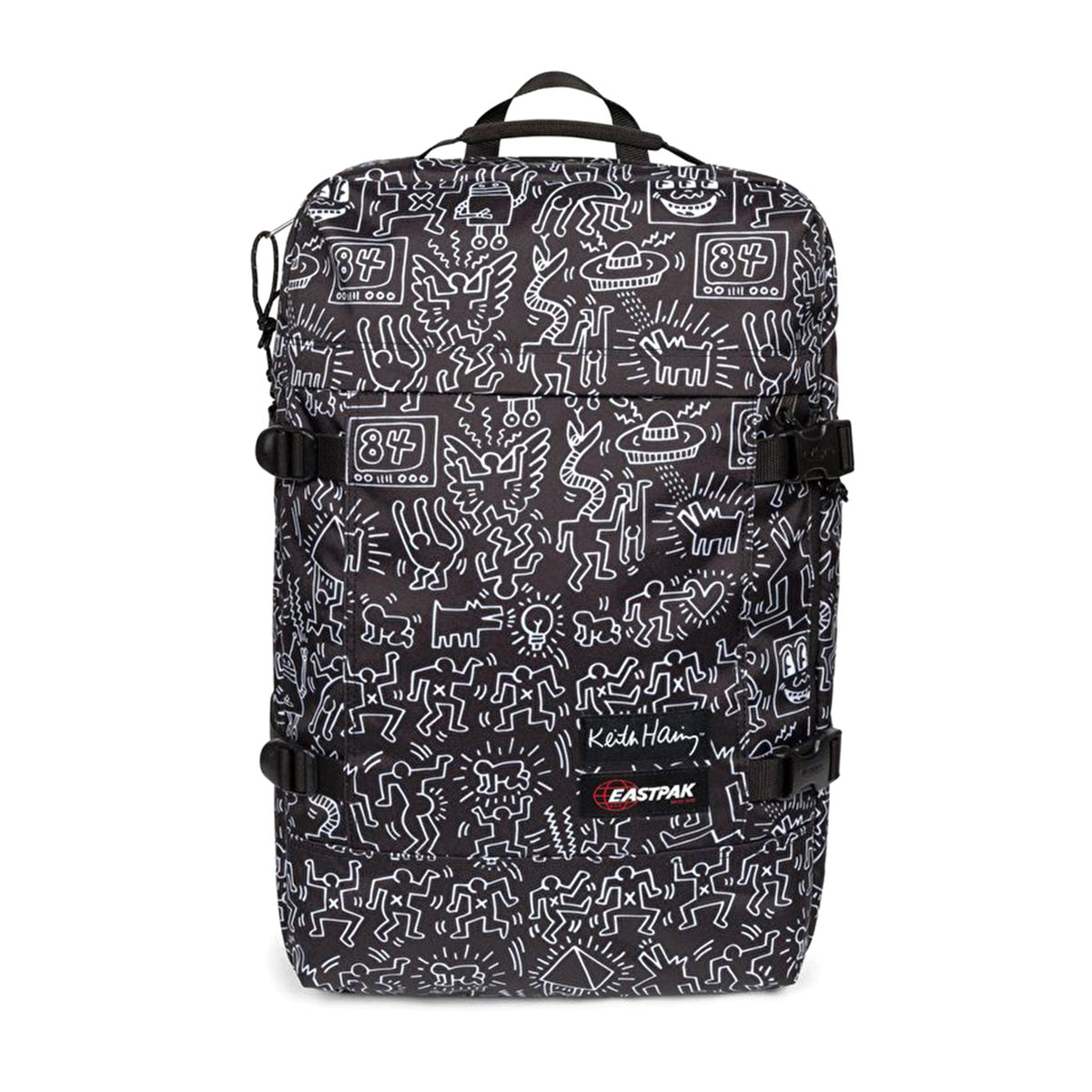 TRAVEL PACK KEITH HARING BLACK - Valigia con Ruote Nera Collaborazione con Keith Haring EK0A5BBR 6Z21 EASTPAK 