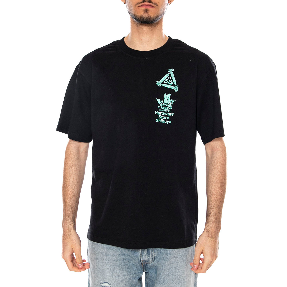 HARDWARE STORE SHIBUYA TS - Maglietta Girocollo Uomo Nera I036639.89.67. 89,67 EDWIN 