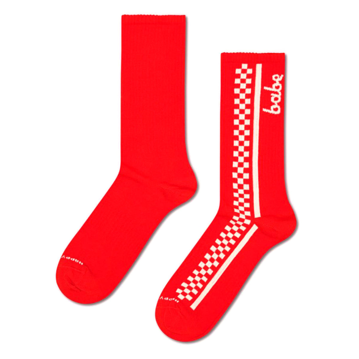 Babe Sneaker Sock Red - Calzini Rossi P004749 RED HAPPY SOCKS 
