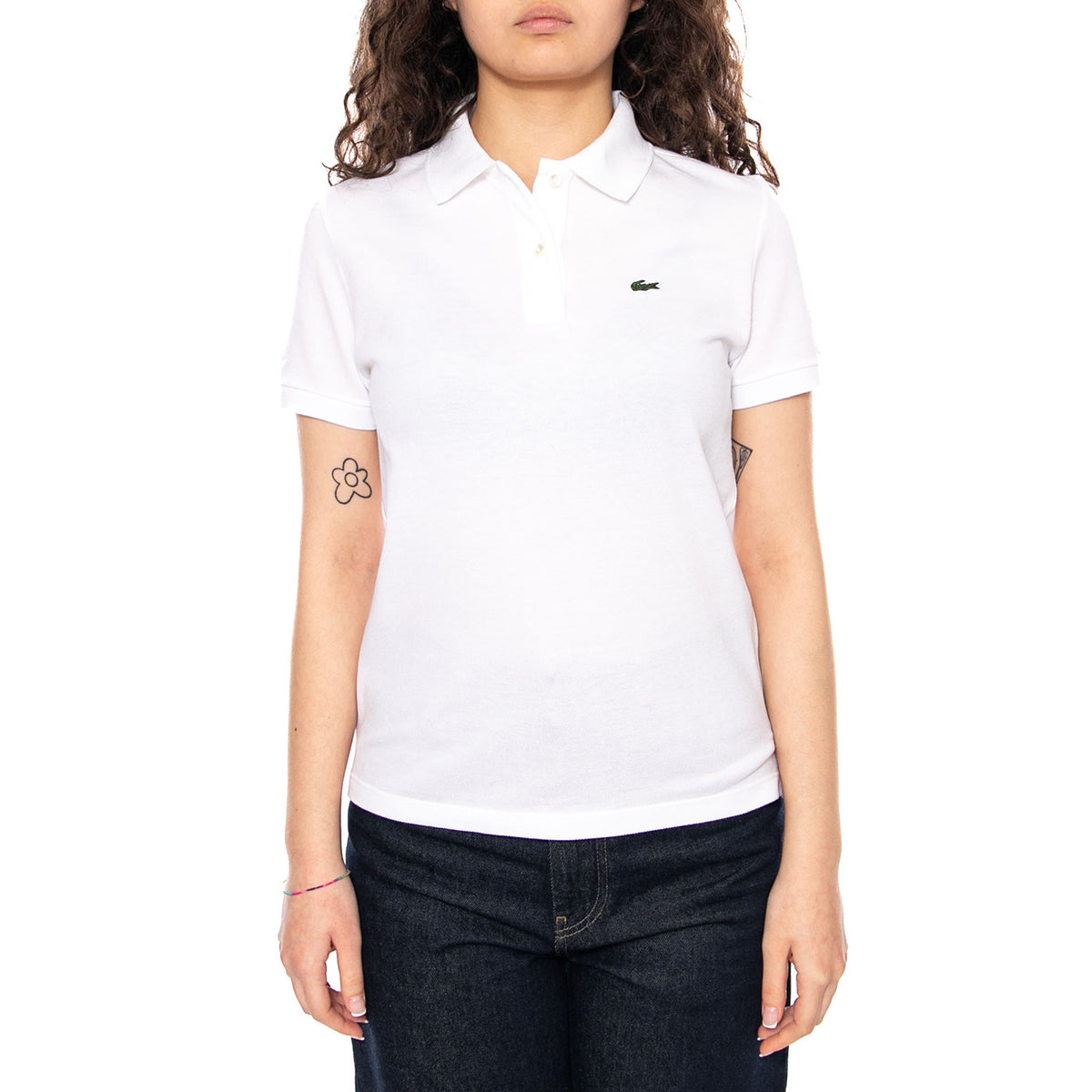 Maglietta M/C White Polo Shirt - Polo Donna Bianca PF7839 001 LACOSTE 