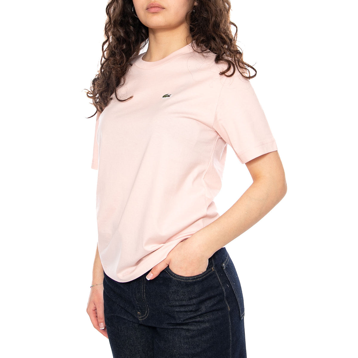T-SHIRT Pink - Maglietta Girocollo Donna Rosa TF7215 ADY LACOSTE 