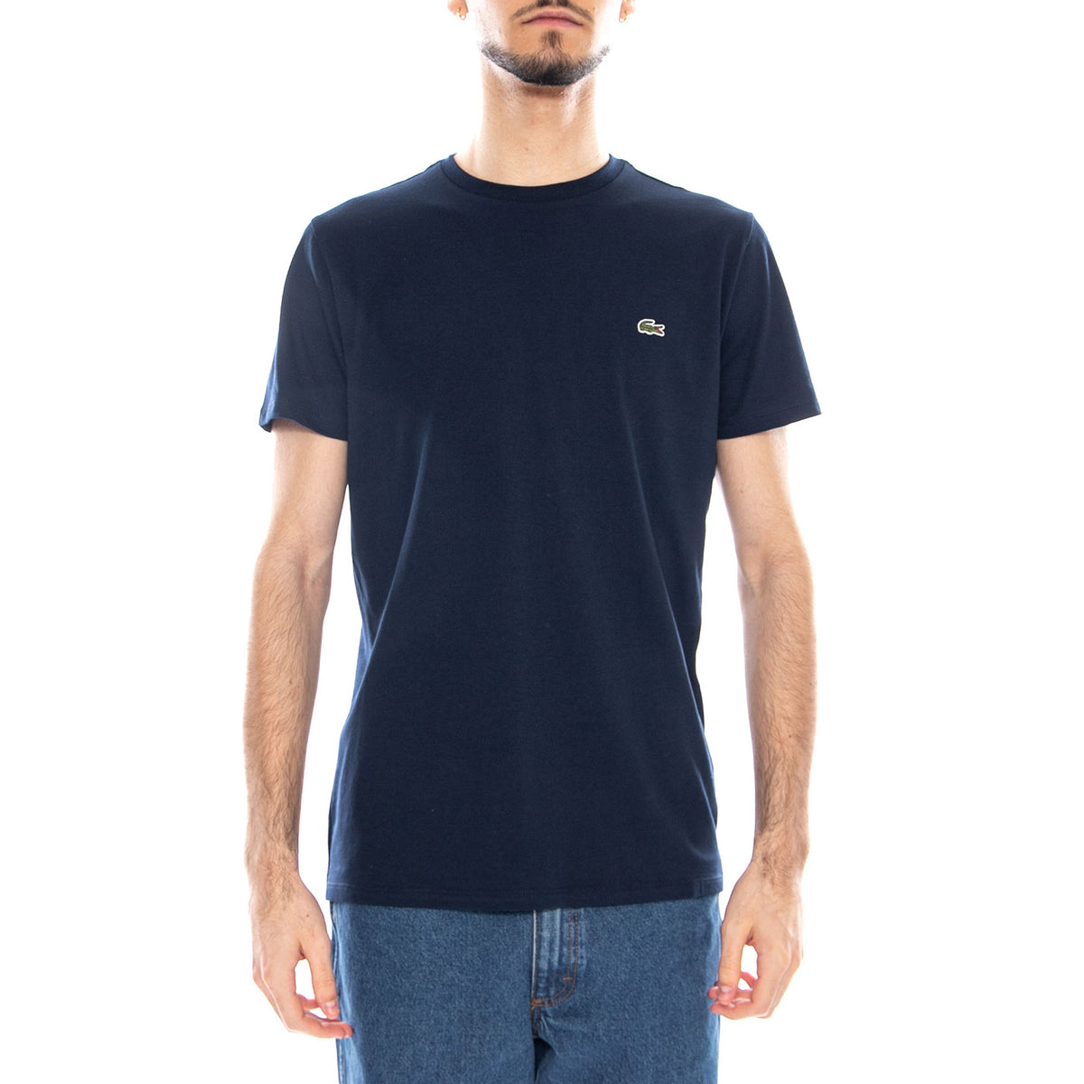 T-Shirt - Maglietta Girocollo Lacoste Uomo Blu TH6709 166 LACOSTE 