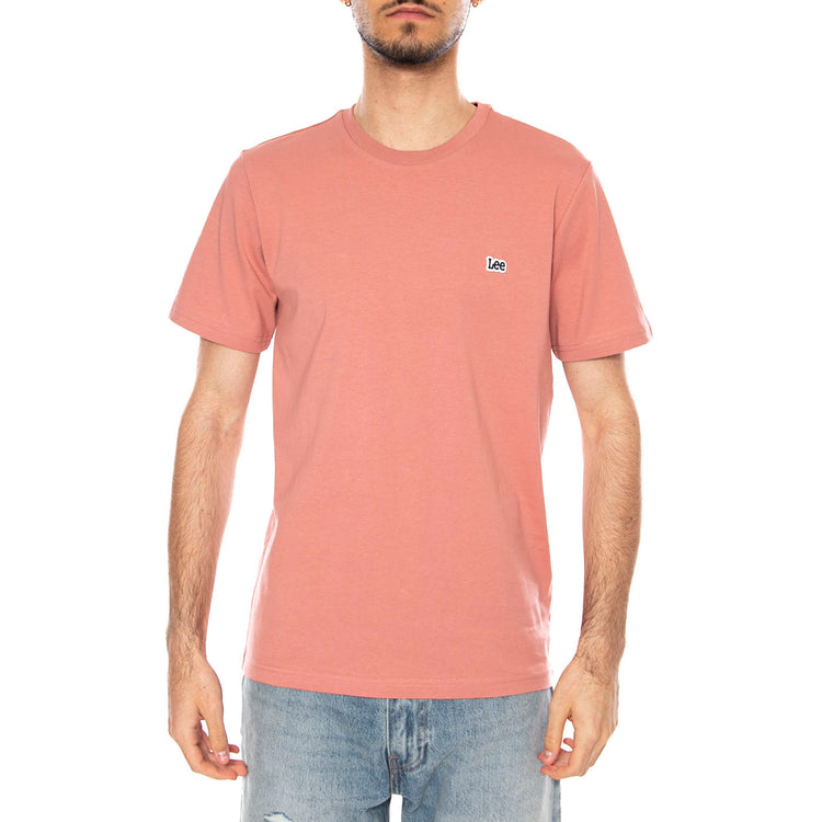SS PATCH LOGO TEE MALLORY - Maglietta Girocollo Uomo Rosa 112376927 PNK LEE 