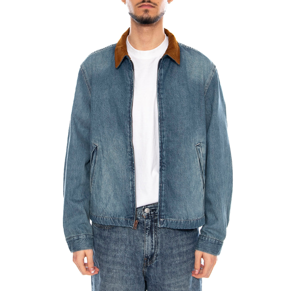 Castro Full Zip - Light It Up T - Giacca Denim Jeans Uomo Blu 005AF 0003 LEVIS 