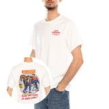 SS Relaxed Fit Tee - Coastal Creative Fresh And Smooth Pumice Stone - Camiseta Cuello Redondo Hombre Blanca con Estampado Hombre LEVIS