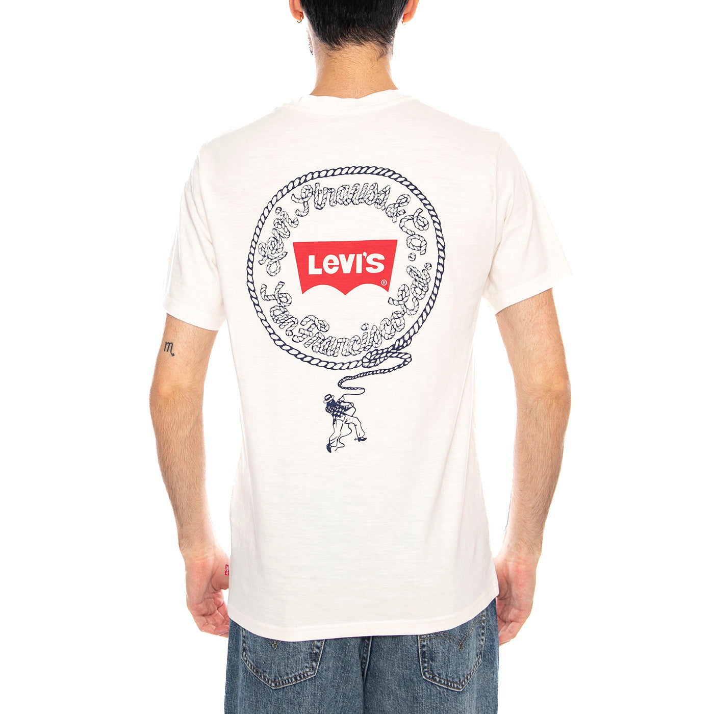 SS Relaxed Fit Tee - Coastal Creative Fresh And Smooth Pumice Stone - Maglietta Girocollo Uomo Bianca con Stampa 16143 2451 LEVIS 