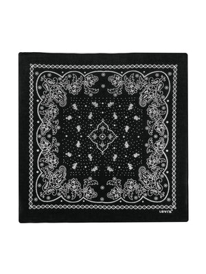 PAISLEY BANDANA CAVIAR BLACK - Bandana Nera 77138 0631 LEVIS 