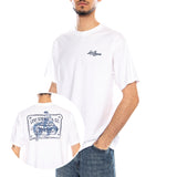 Vintage Fit Graphic Tee - Americas Finest Overalls - Jet Black - Camiseta Cuello Redondo Hombre Blanca Hombre LEVIS