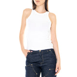 ESSENTIAL RACER TANK CAVIAR RIB NEUTRAL - Canotta Donna Bianca Donna LEVIS