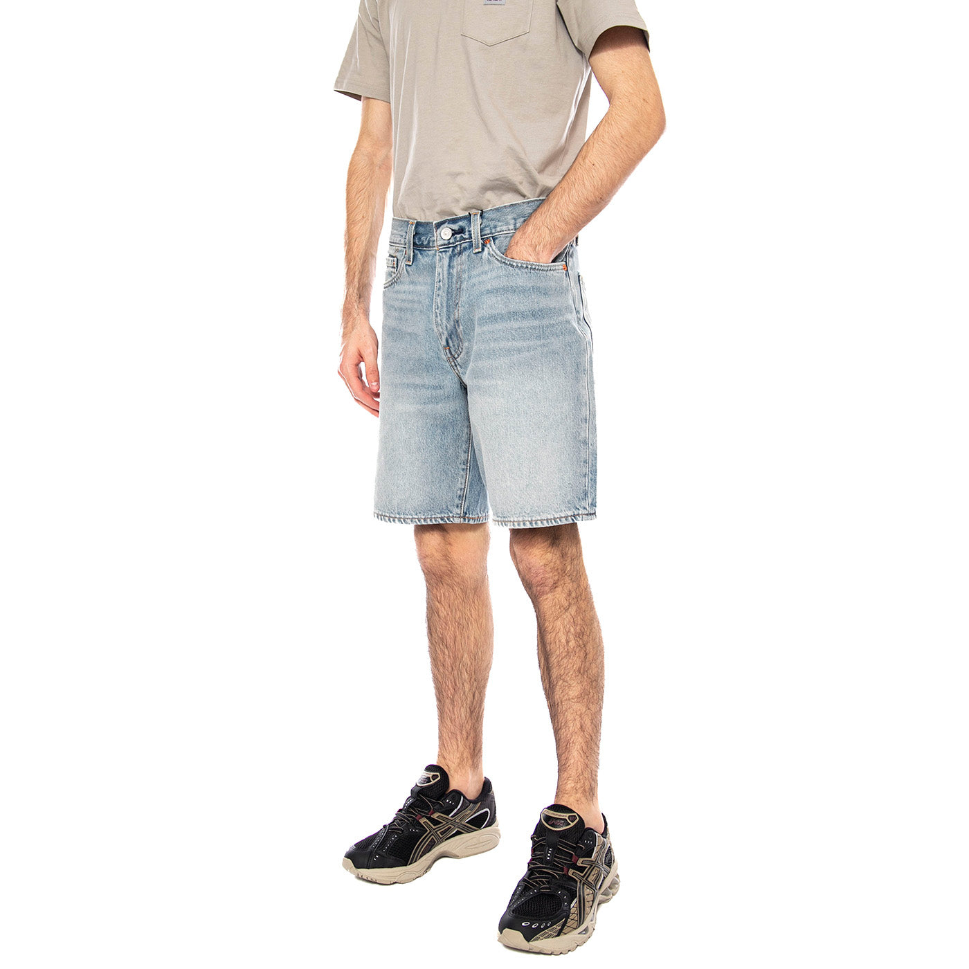 468 Loose Shorts - Light Workout Shorts - Bermuda Denim Jeans Uomo Blu A8461 0039 LEVIS 