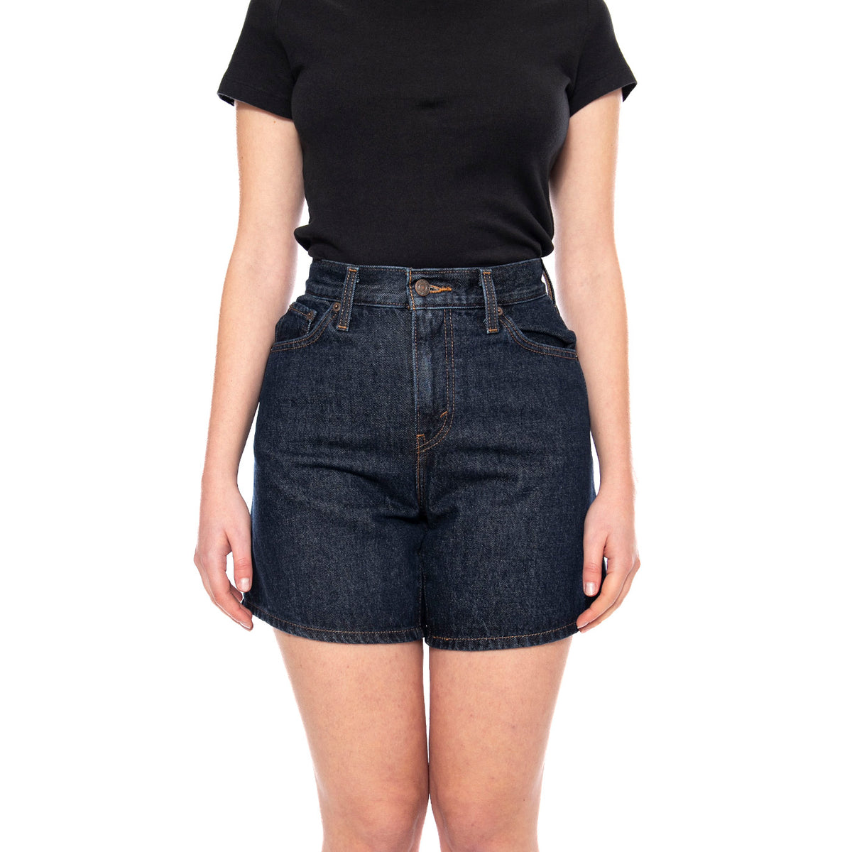 High Baggy Short - Snowing In LA - Bermuda Donna Denim Jeans Blu Scuro A9311 0006 LEVIS 
