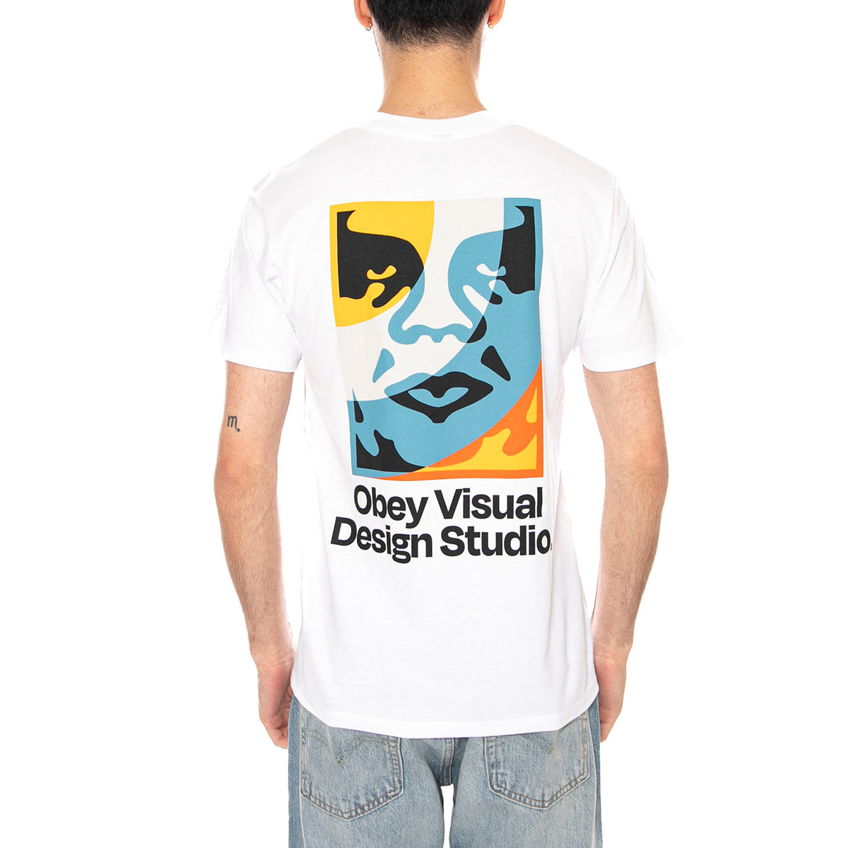 OBEY VISUAL DESIGN STUDIO TEE - Maglietta Girocollo Uomo Bianca 165264305 WHT OBEY 