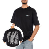 ONSFRED BLUEPRINT LIFE RLX BLACK - Camiseta Cuello Redondo Hombre Negro