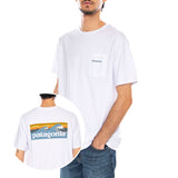 M's Boardshort Logo Pocket Responsibili-Tee White - Camiseta Cuello Redondo Hombre Blanca Hombre PATAGONIA