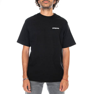 M'S P-6 LOGO RESPONSIBILI-TEE BLACK - Maglietta Girocollo Uomo Nera 38504 BLK PATAGONIA 