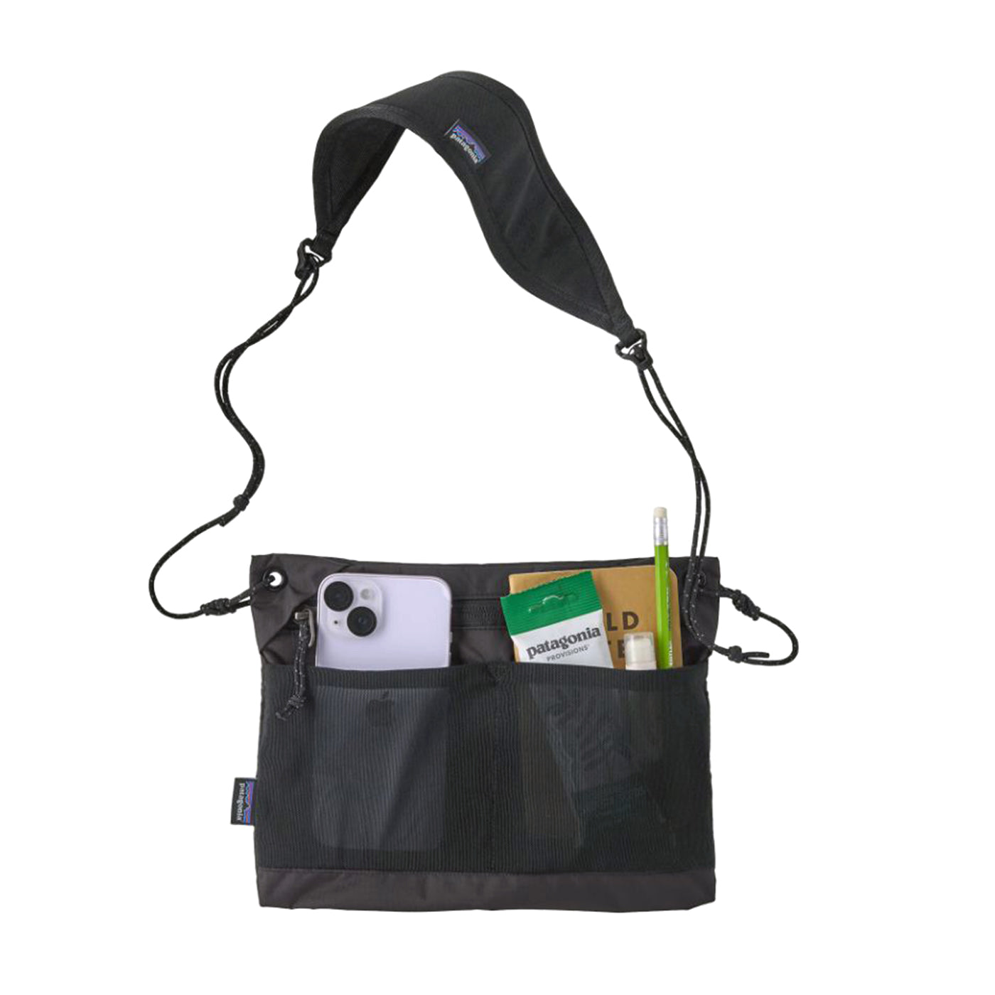 TERRAVIA SACOCHE BLACK - Borsa a Tracollo Nera 48835 BLK PATAGONIA 
