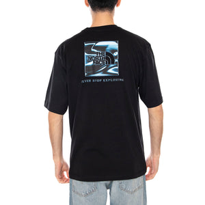 M LQD BOX NSE OS SS TEE - Maglietta Girocollo Uomo Nera NF0A8G9W JK31 THE NORTH FACE 