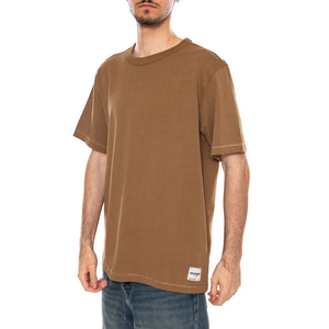 SS SOLID TEE KANGAROO BROWN - Maglietta Girocollo Uomo Marrone 112378013 BRN WRANGLER 