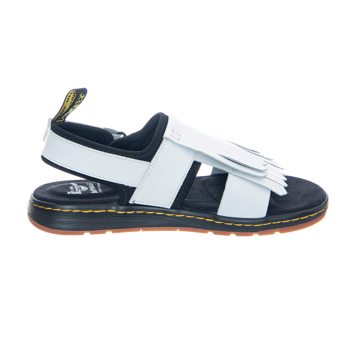 Rosalind White and Black Hydro Leather + Neoprene - Sandali Donna Nero DMSROSWHHL23468101 . DR.MARTENS 