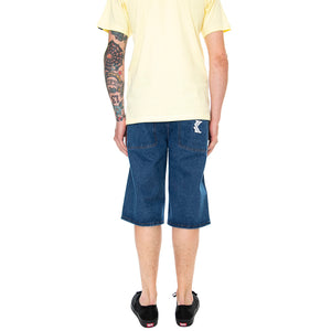 KK Denim Shorts - Blue - Bermuda Denim Jeans Uomo Blu KRCKKMQ12038 . KARL KANI 