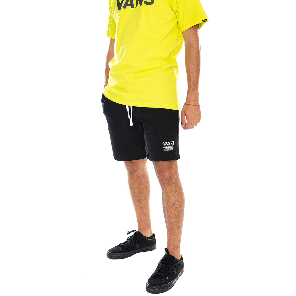 Distort Fleece Shorts - Black - Bermuda Uomo Neri VN0A49SJBLK1 . VANS 