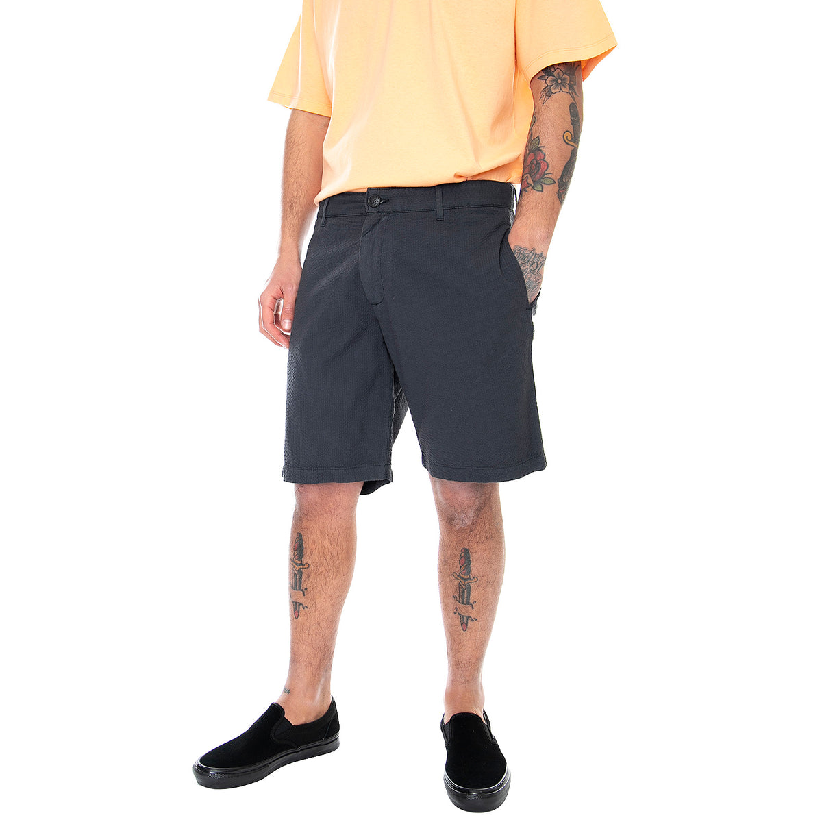 Mens Maxson Shorts - Coal - Bermuda Uomo Grigi 330291-472 . ELVINE 