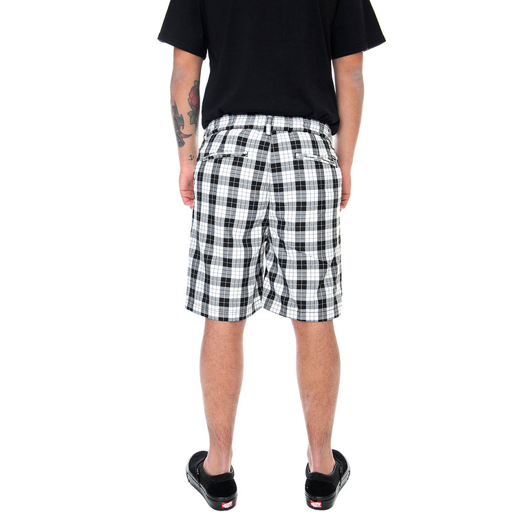 Mens Newton Dress Shorts - Black / Multi - Bermuda Uomo Multicolore 172120070-BKM . OBEY 