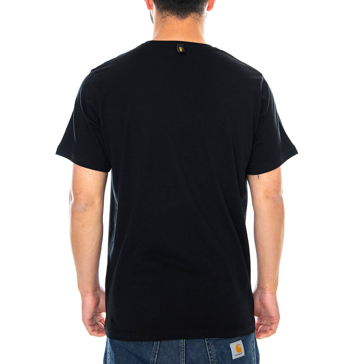 Target Print Tee - Black - Maglietta Girocollo Uomo Nera DMCAC832001 . DR.MARTENS 