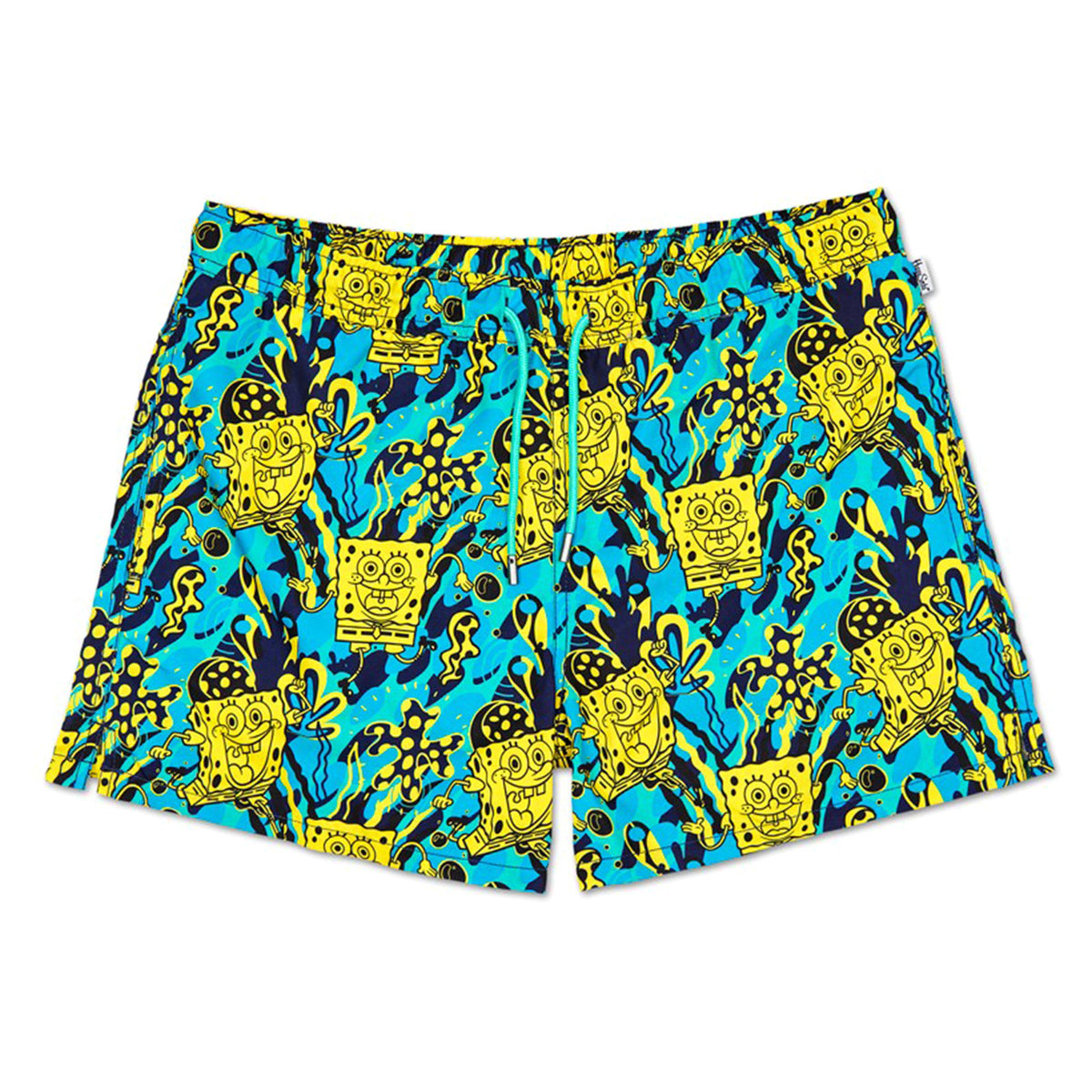 Sponge Bob - Costume da Bagno Bambino Multicolore KBOB116-220 . HAPPY SOCKS 