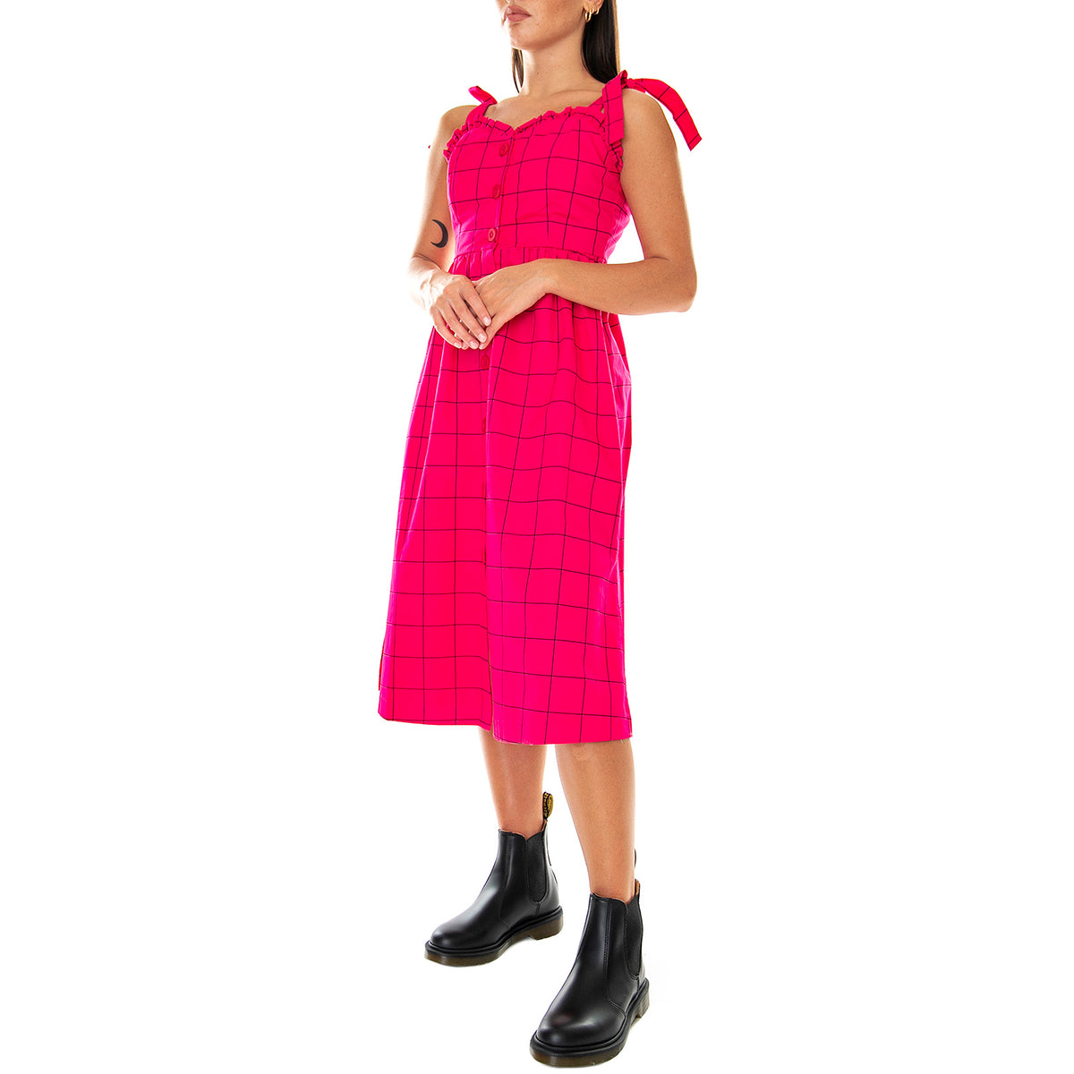 Caged In - Abito Donna Viola LOW30184TMW-PINK . LAZY OAF 